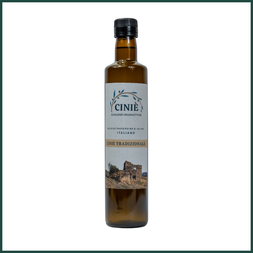 Olio di Oliva Ciniè Tradizionale | Bottiglie in vetro da 0.5L