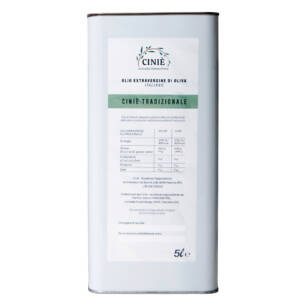 Olio di Oliva Ciniè Tradizionale | Box N°4 Lattine da 5L