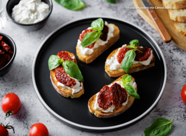 Bruschette gourmet con crema di burrata e olio EVO Ciniè