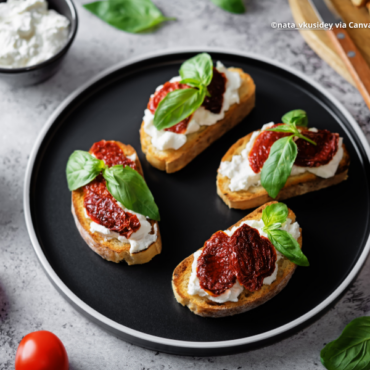 Bruschette gourmet con crema di burrata e olio EVO Ciniè