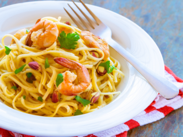Ricette di Natale: Linguine con Gamberi, Pistacchio e Olio Extravergine d’Oliva