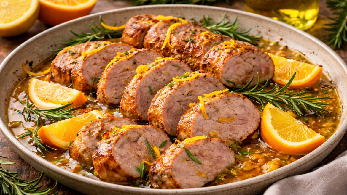 Filetto di maiale agli agrumi siciliani e olio EVO